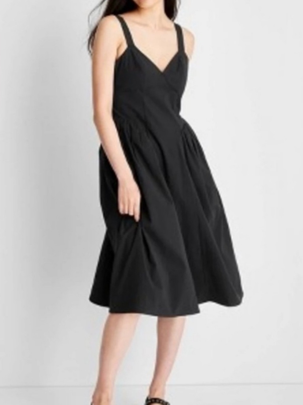 Future Collective Reese Bluestein Black Baby Doll Midi Dress